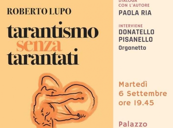 Roberto Lupo a Taviano col suo ultimo libro: Tarantismo Senza Tarantati